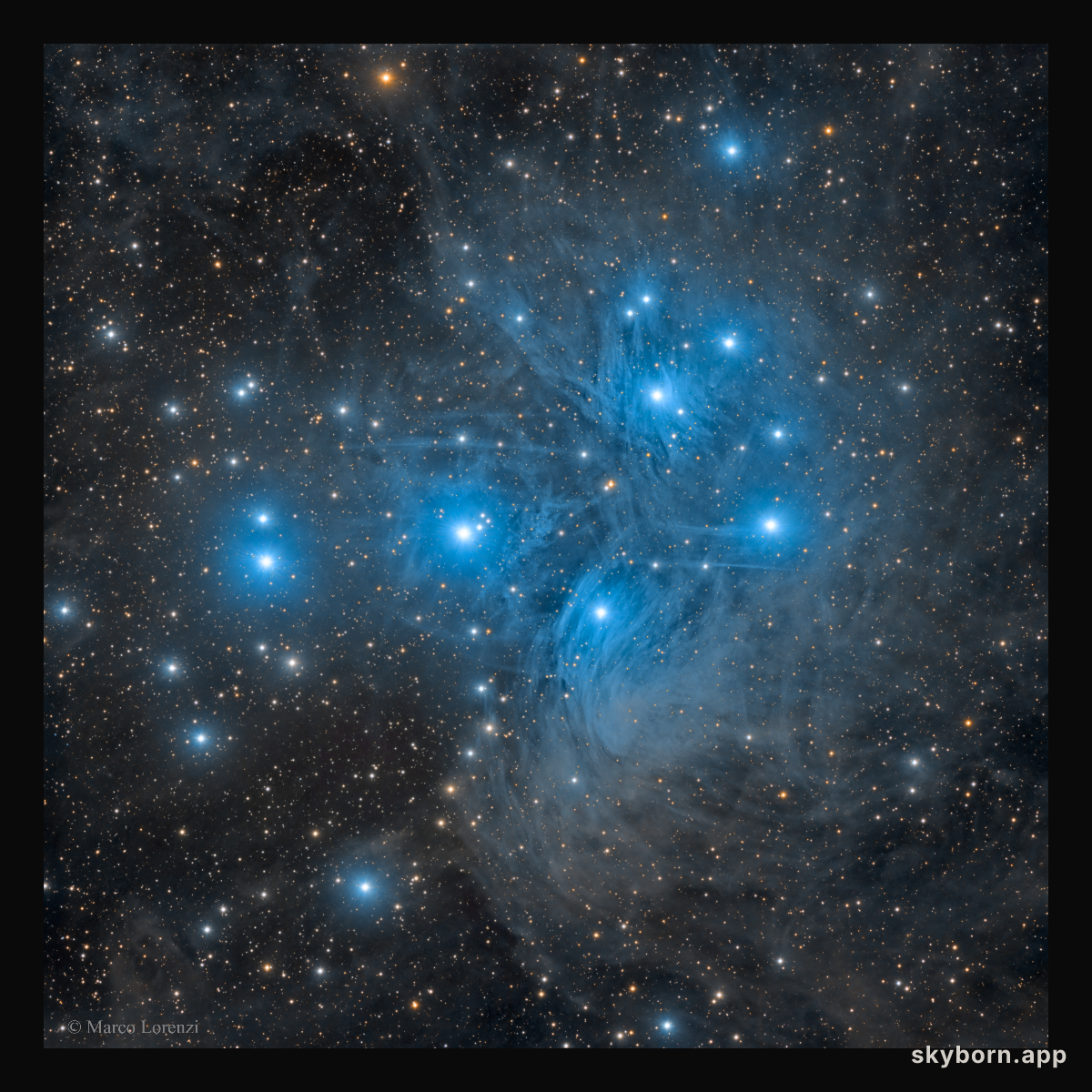 M45: The Pleiades Star Cluster