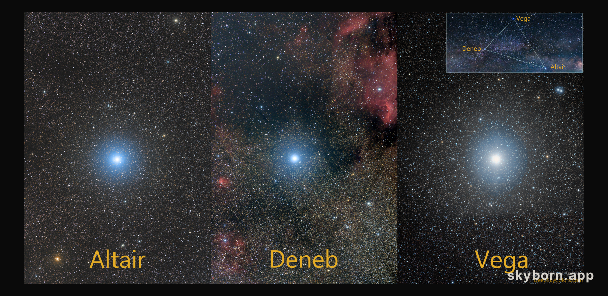 Stars of a Summer's Triangle