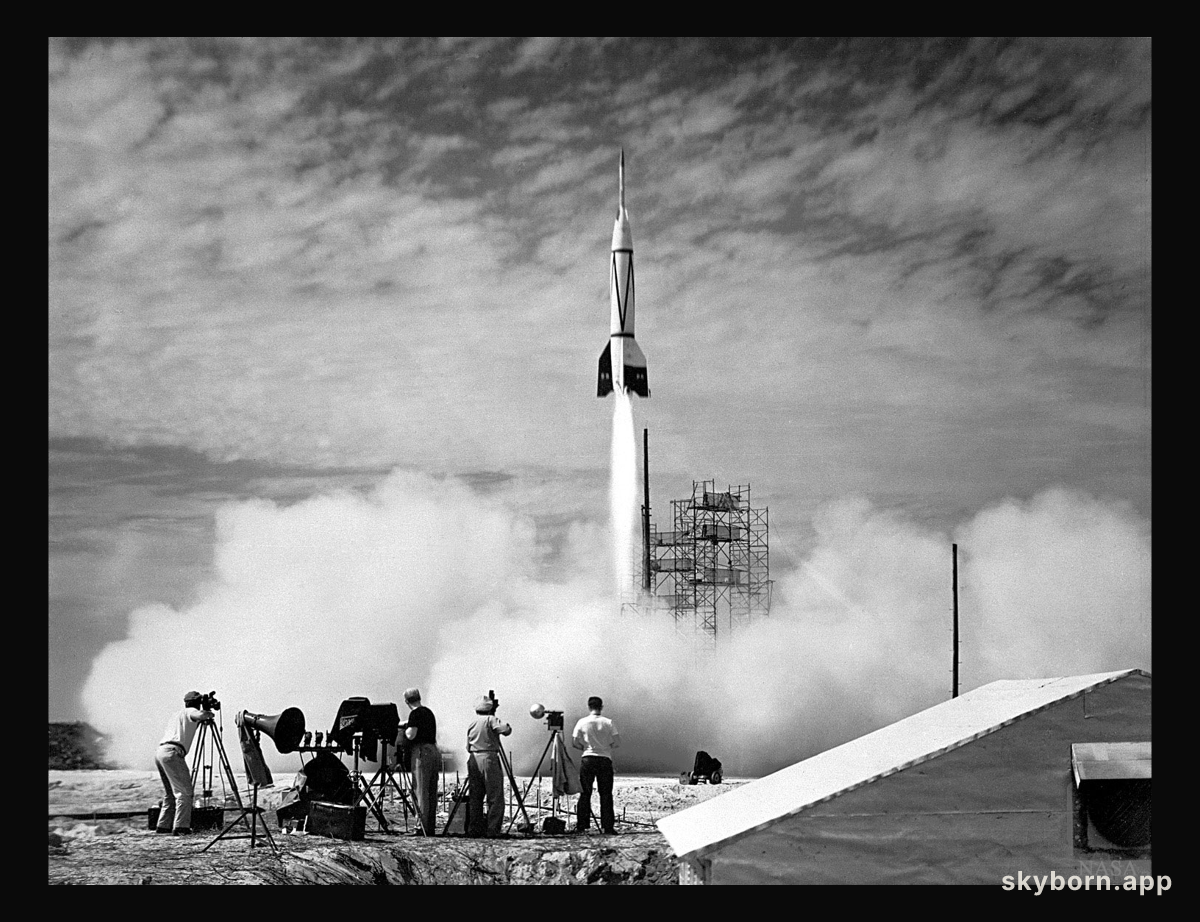 The First Rocket Launch from Cape Canaveral