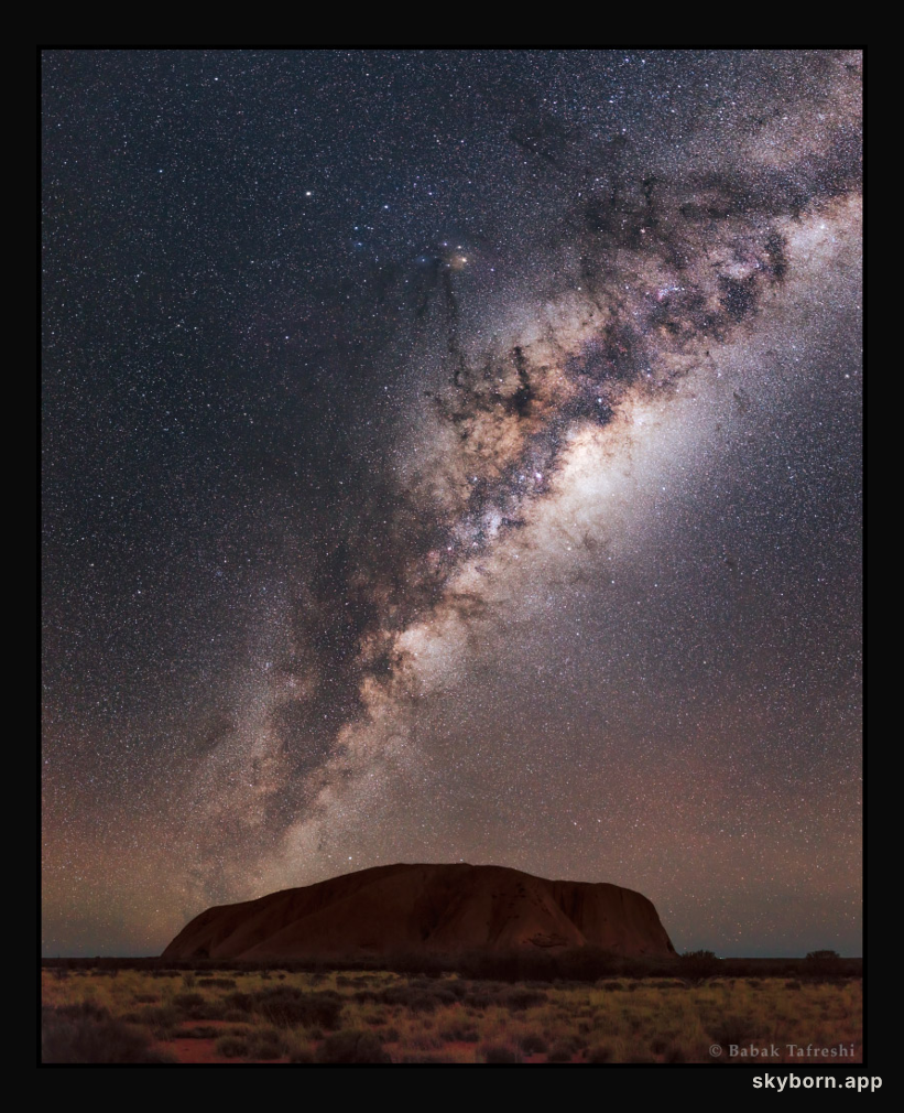 Milky Way over Uluru