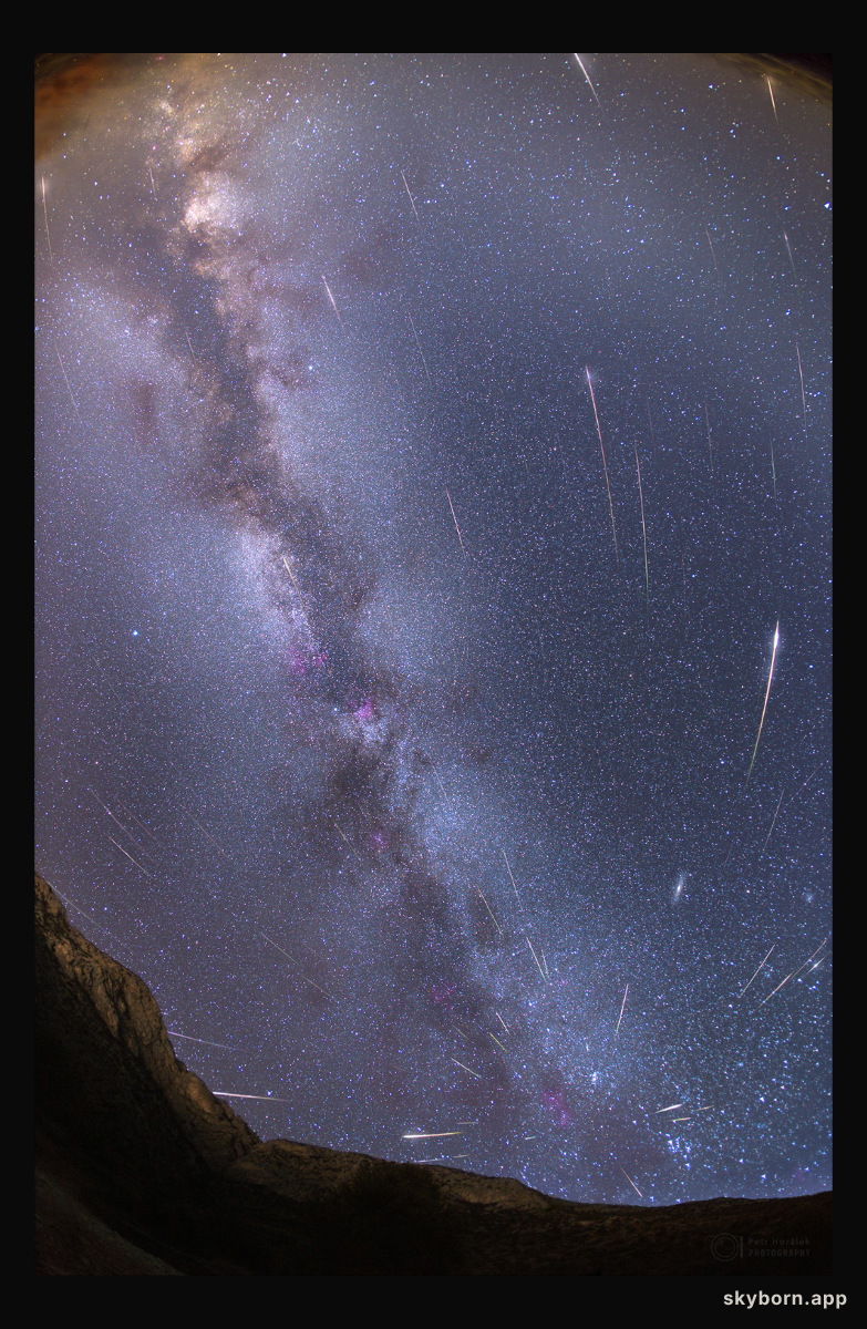 Moonless Meteors and the Milky Way