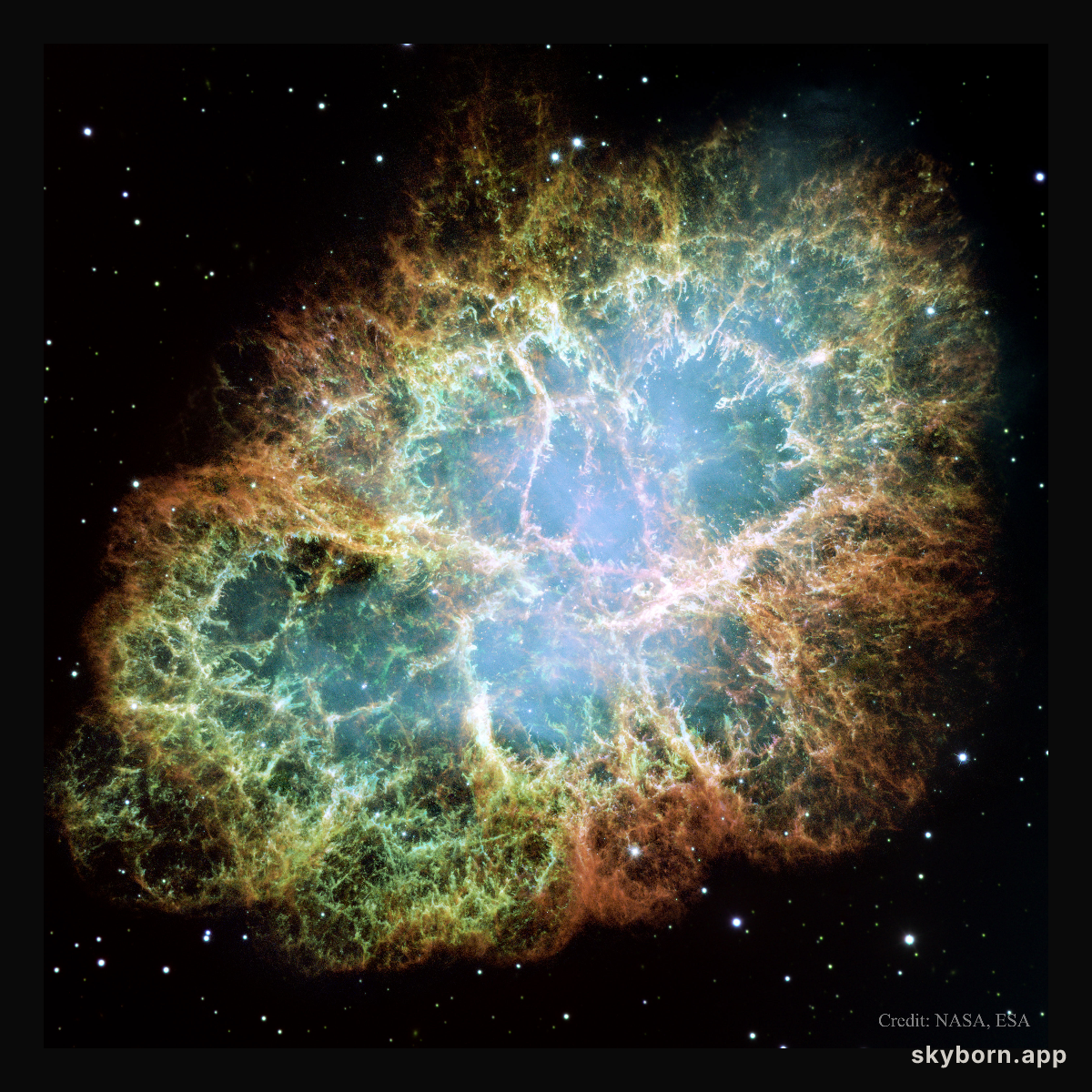 M1: The Crab Nebula from Hubble