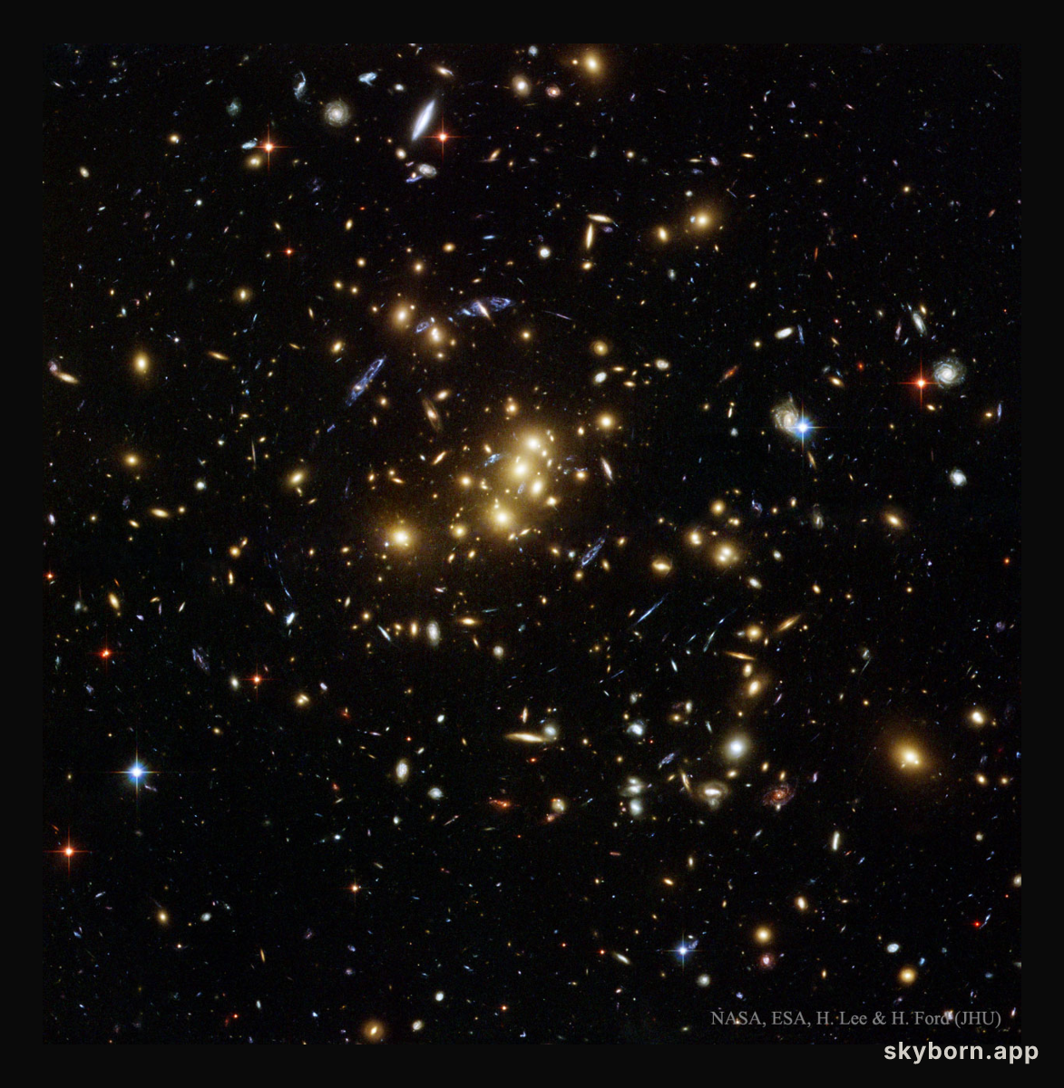Giant Cluster Bends, Breaks Images