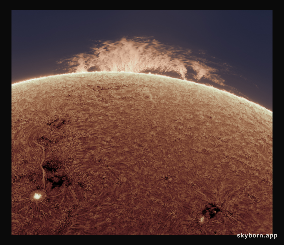 A Prominence on the Sun