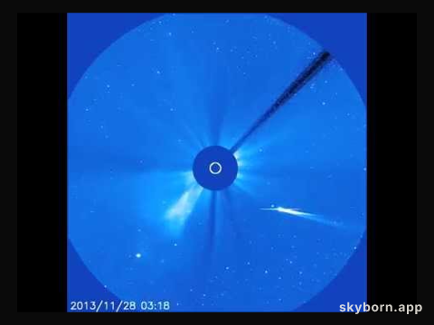 Comet ISON Being Destroyed by the Sun