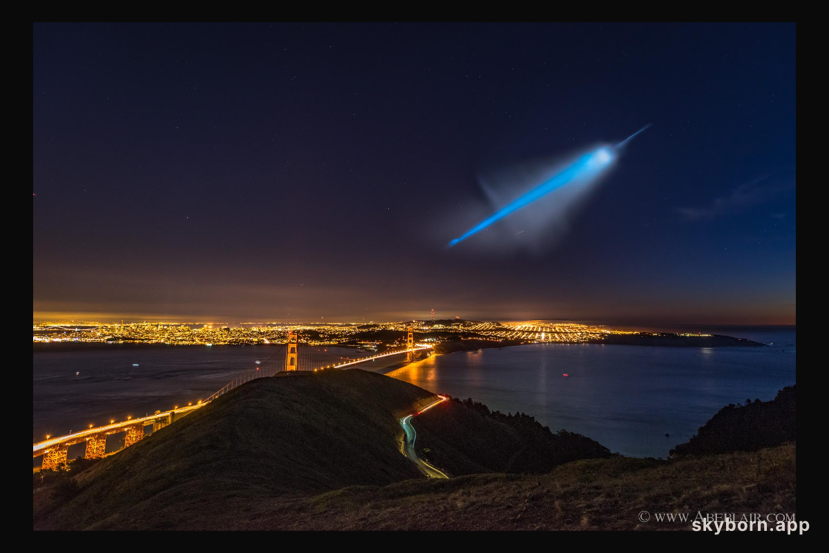An Unexpected Rocket Plume over San Francisco