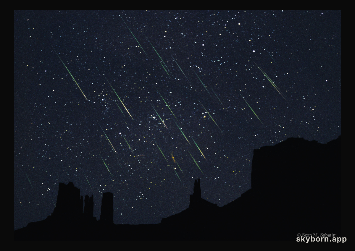 Leonids Over Monument Valley