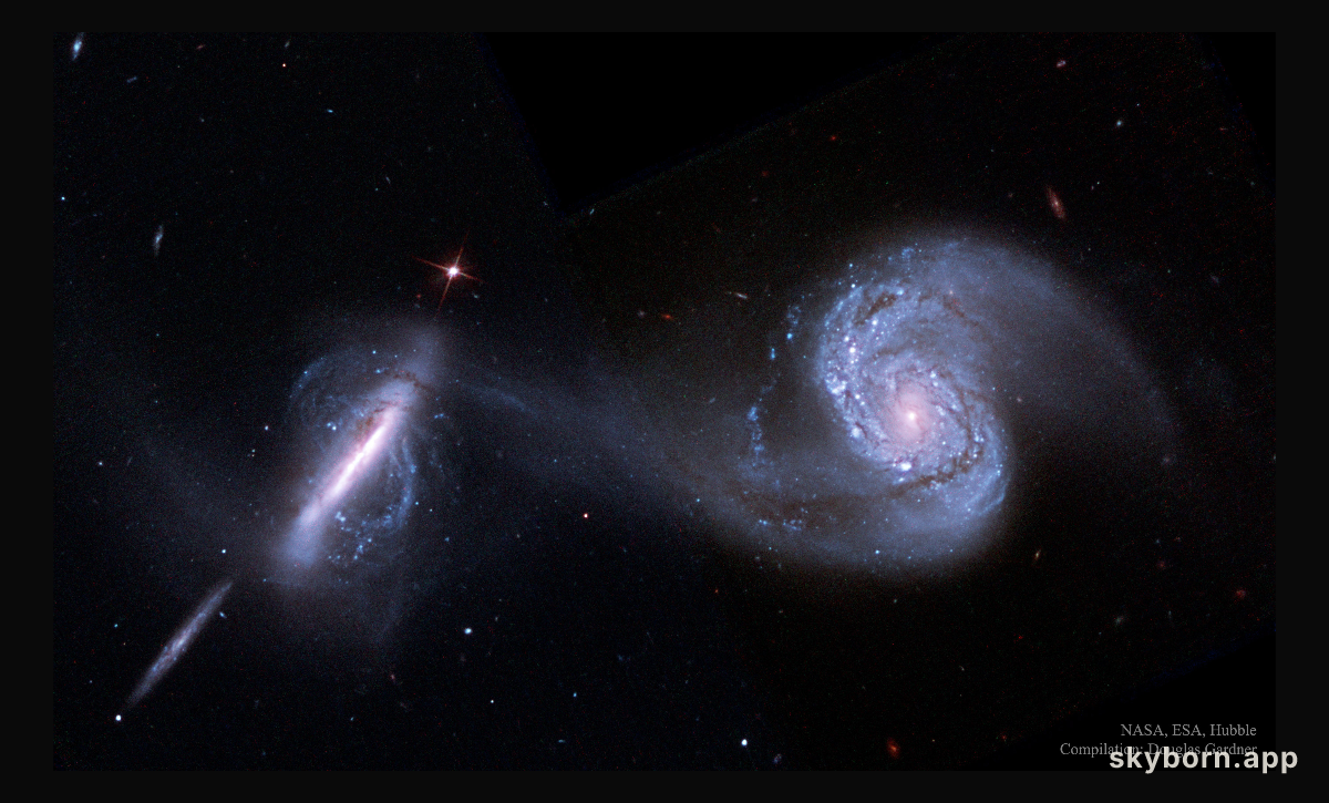 Arp 87: Merging Galaxies from Hubble