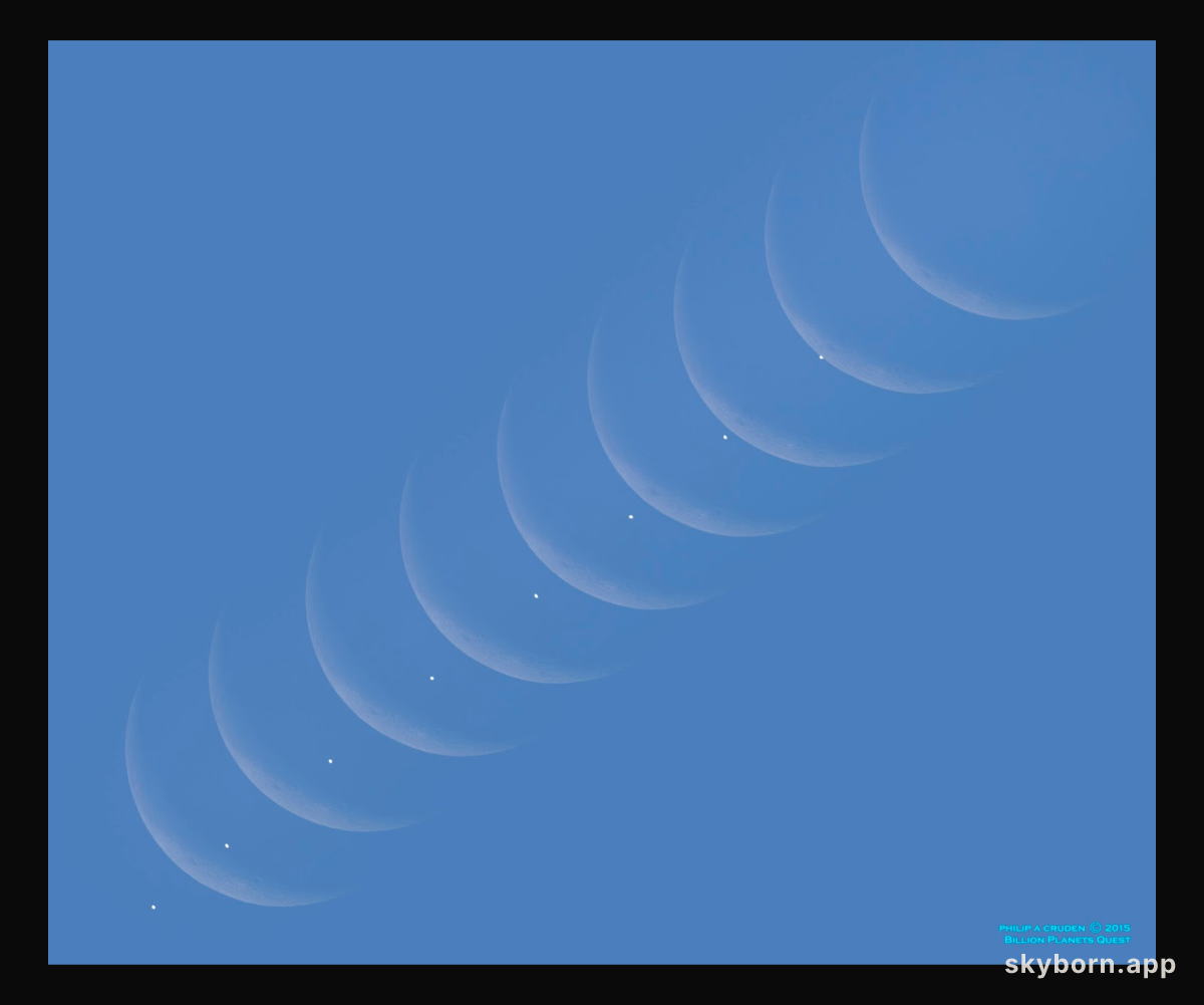 Daytime Moon Meets Morning Star