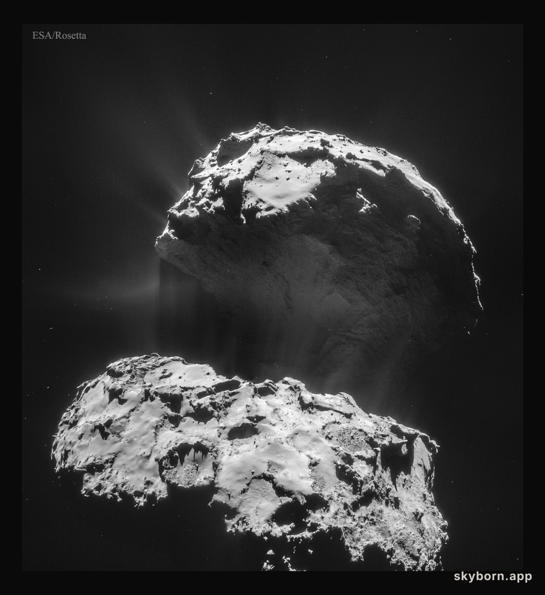 Comet 67P from Spacecraft Rosetta