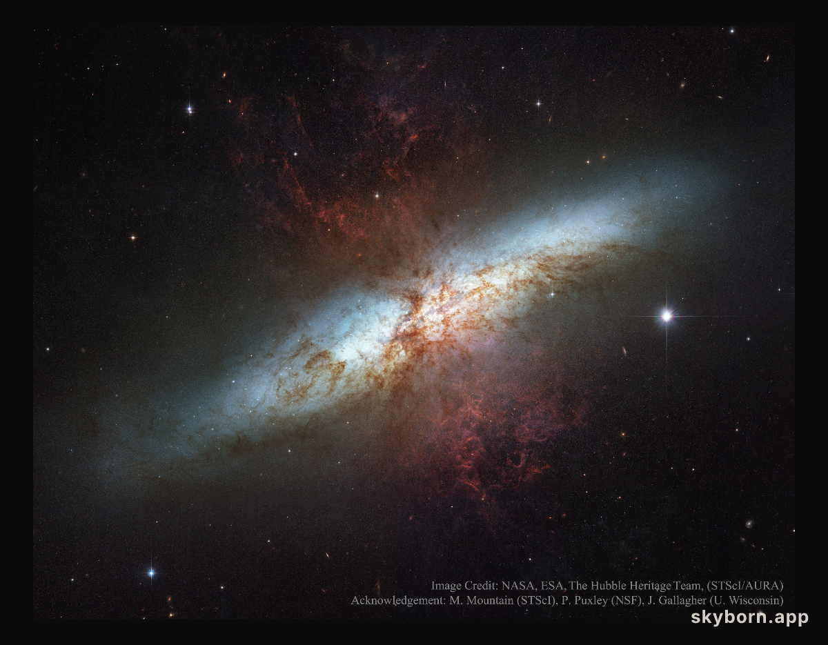 M82: Galaxy with a Supergalactic Wind