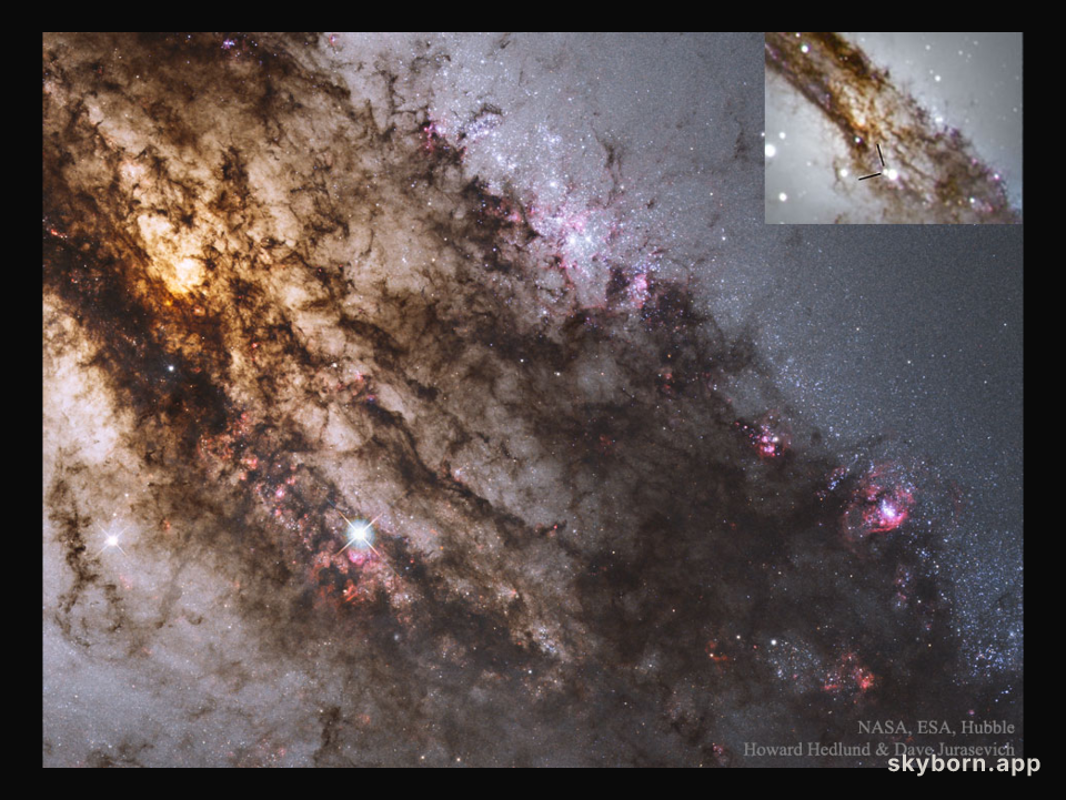 A Supernova through Galaxy Dust