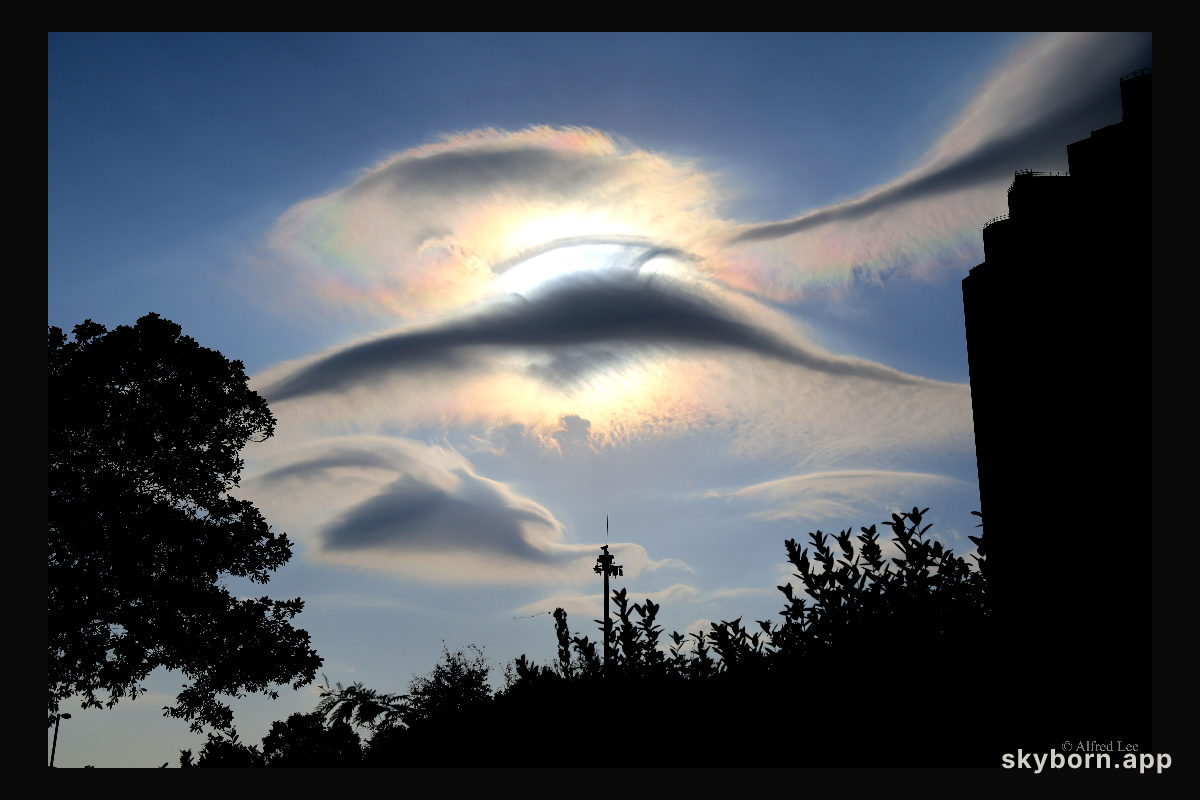 Unusual Clouds over Hong Kong