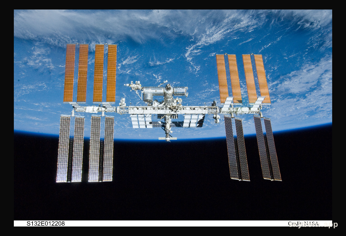The International Space Station over Earth
