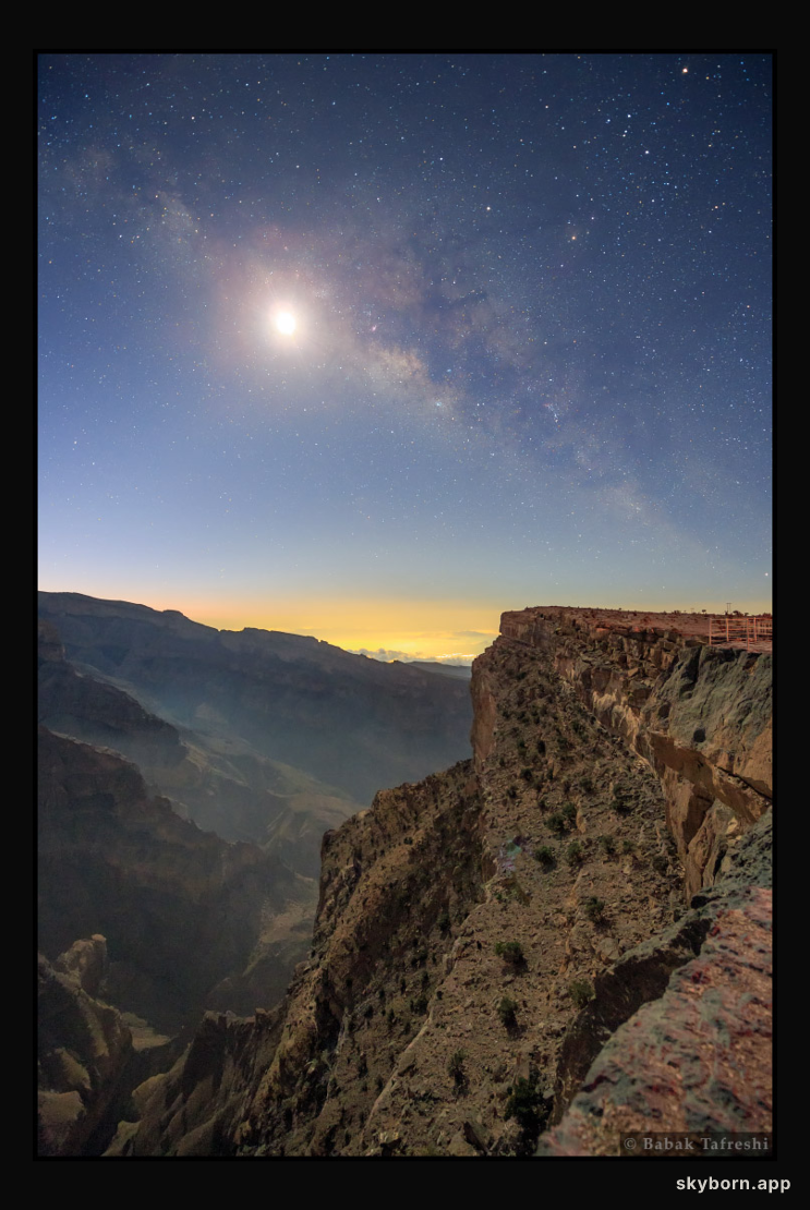 Milky Way in Moonlight