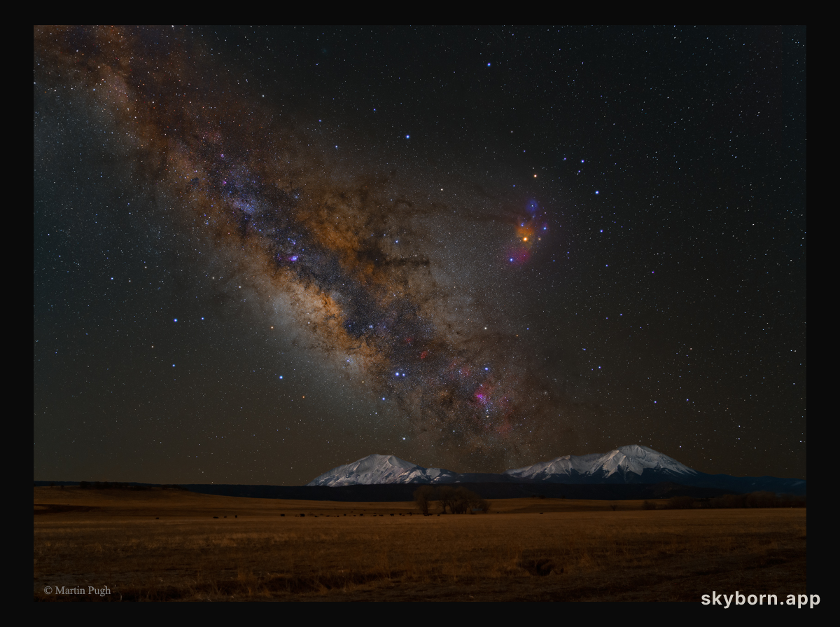 Milky Way Over the Spanish Peaks
