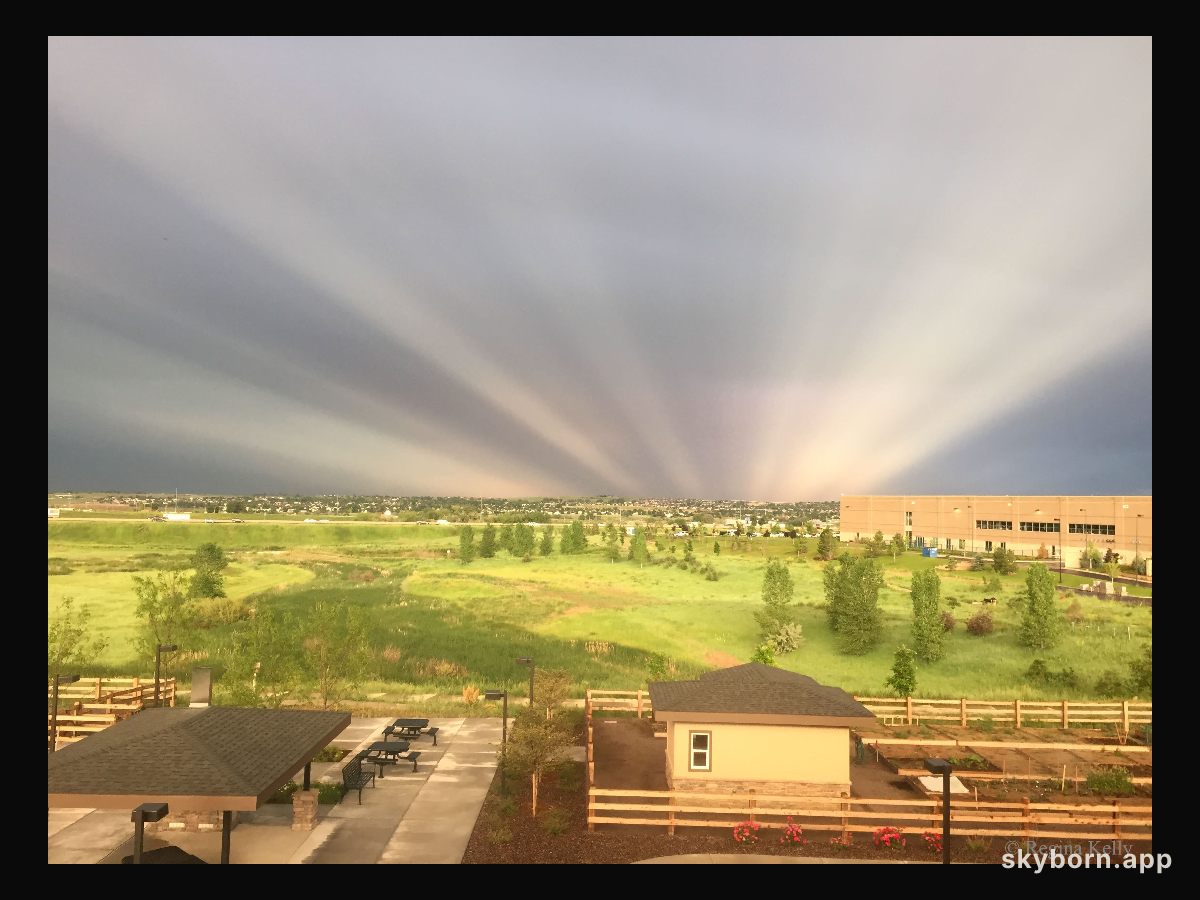 Anticrepuscular Rays over Colorado (II)