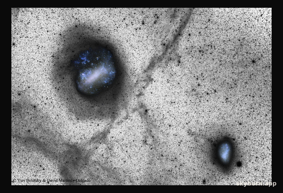 Deep Magellanic Clouds Image Indicates Collisions