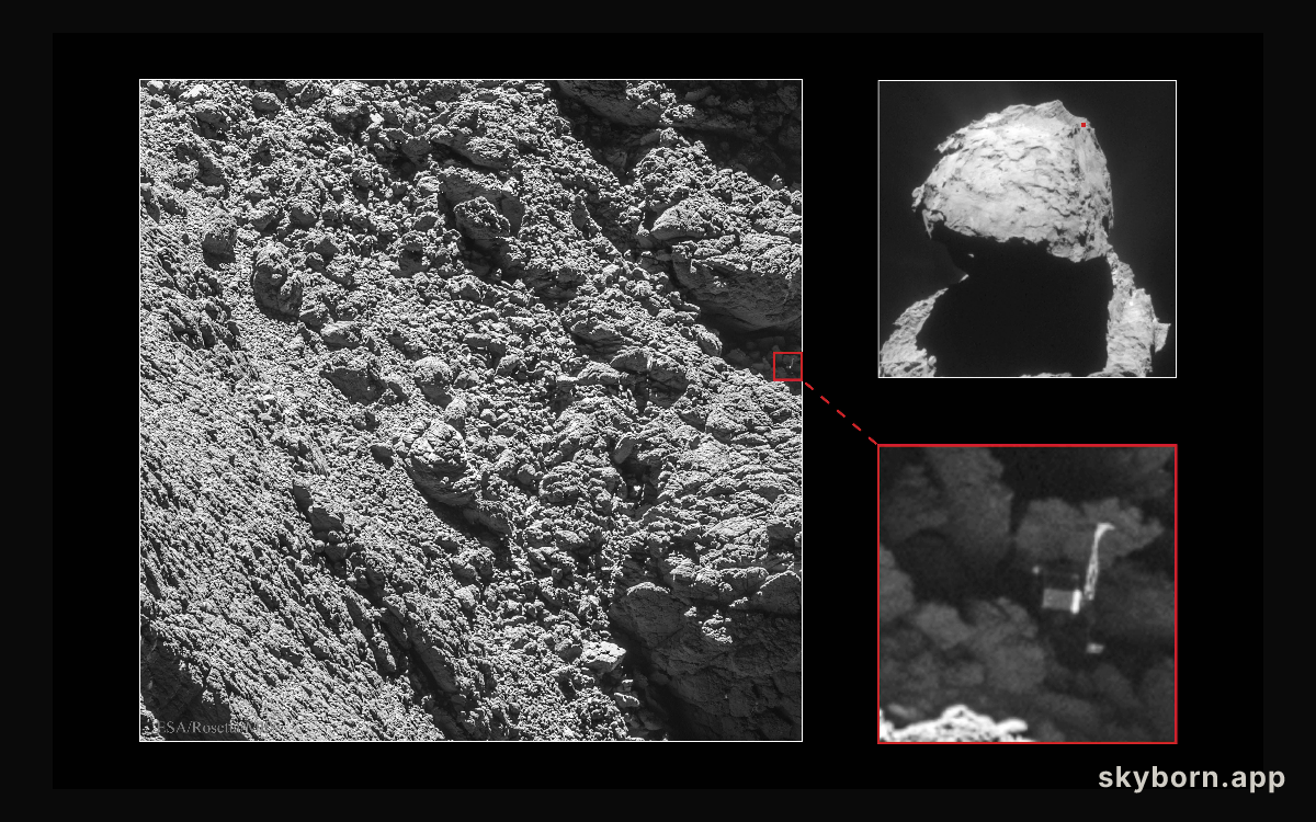 Philae Lander Found on Comet 67P