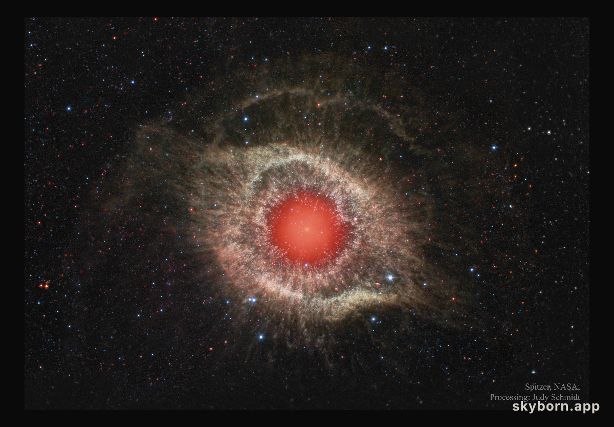 The Helix Nebula in Infrared