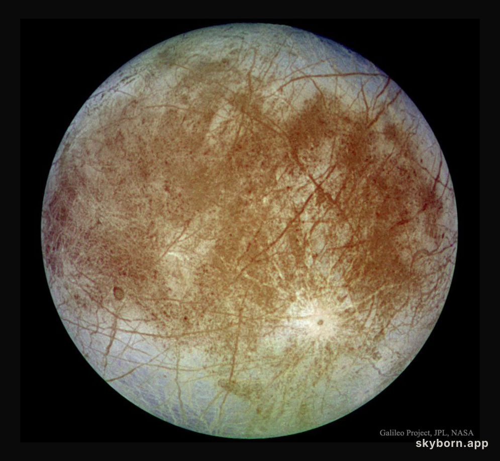 Jupiter's Europa from Spacecraft Galileo