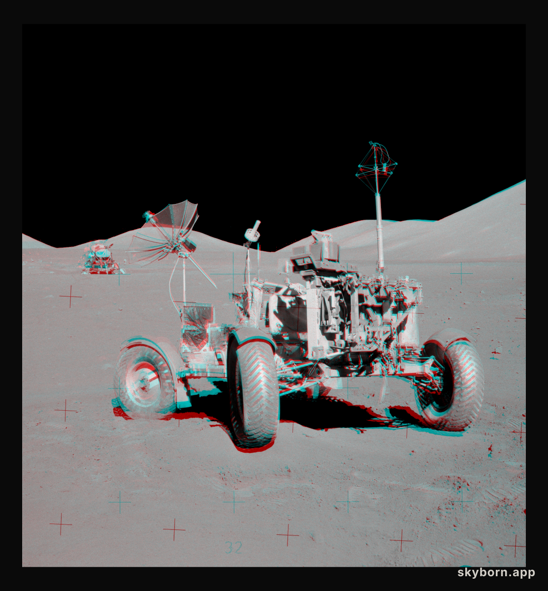 Apollo 17 VIP Site Anaglyph