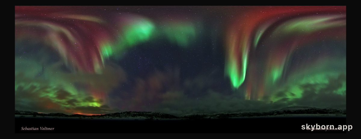 A Full Sky Aurora Over Norway