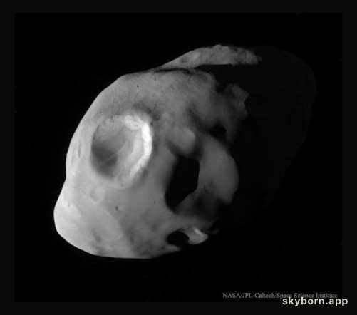 Pandora Close-up at Saturn