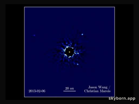 Four Planets Orbiting Star HR 8799