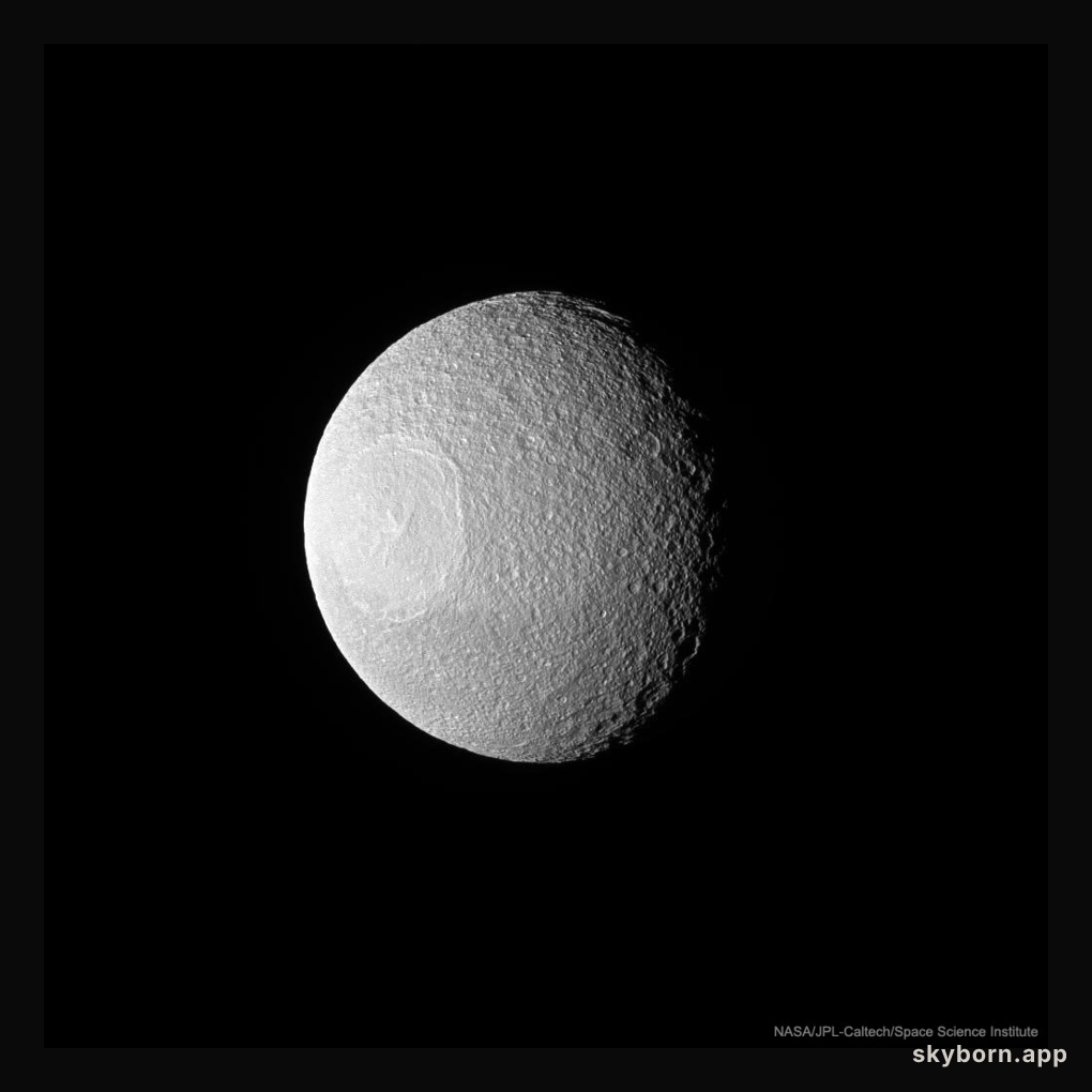 Odysseus Crater on Tethys