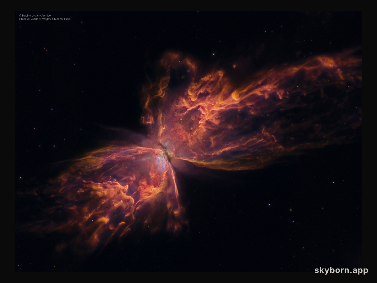 The Butterfly Nebula from Hubble