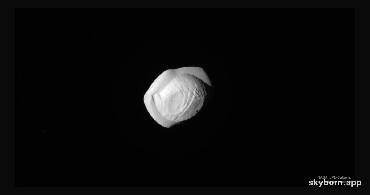 Saturn's Moon Pan from Cassini