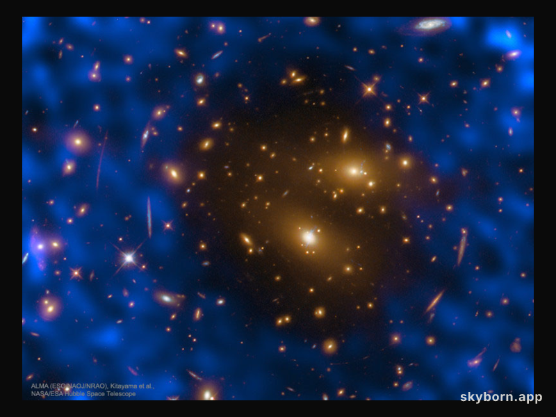 Galaxy Cluster Gas Creates Hole in Microwave Background