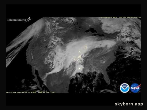 Lightning Storm Moves Across the USA