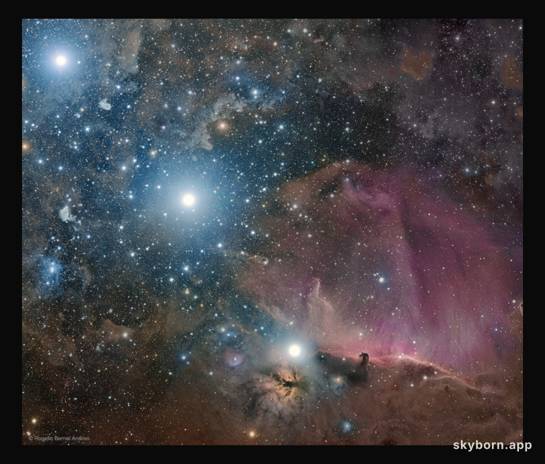 Orion: Belt, Flame, and Horsehead