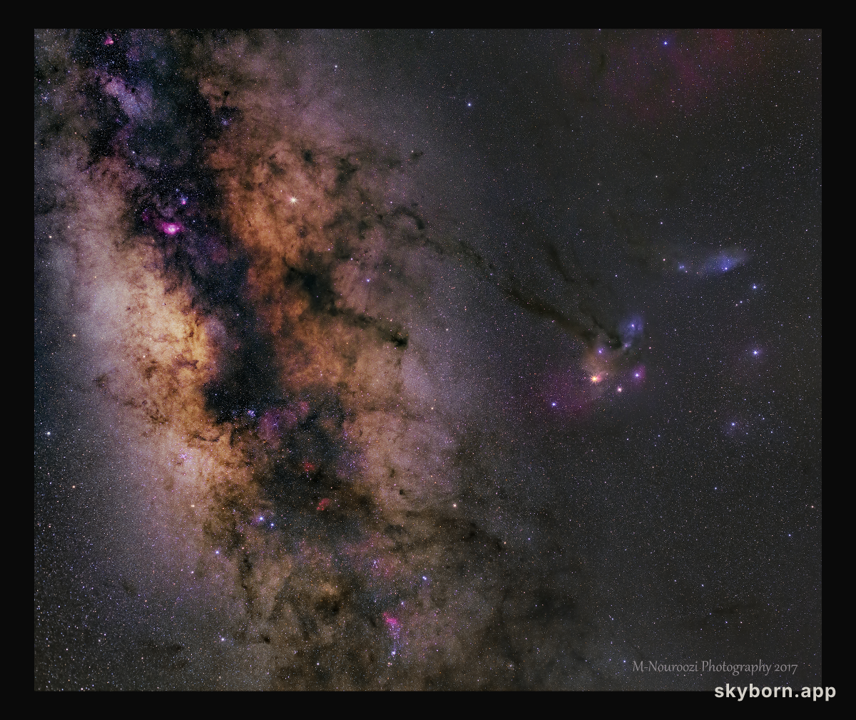 Saturn in the Milky Way