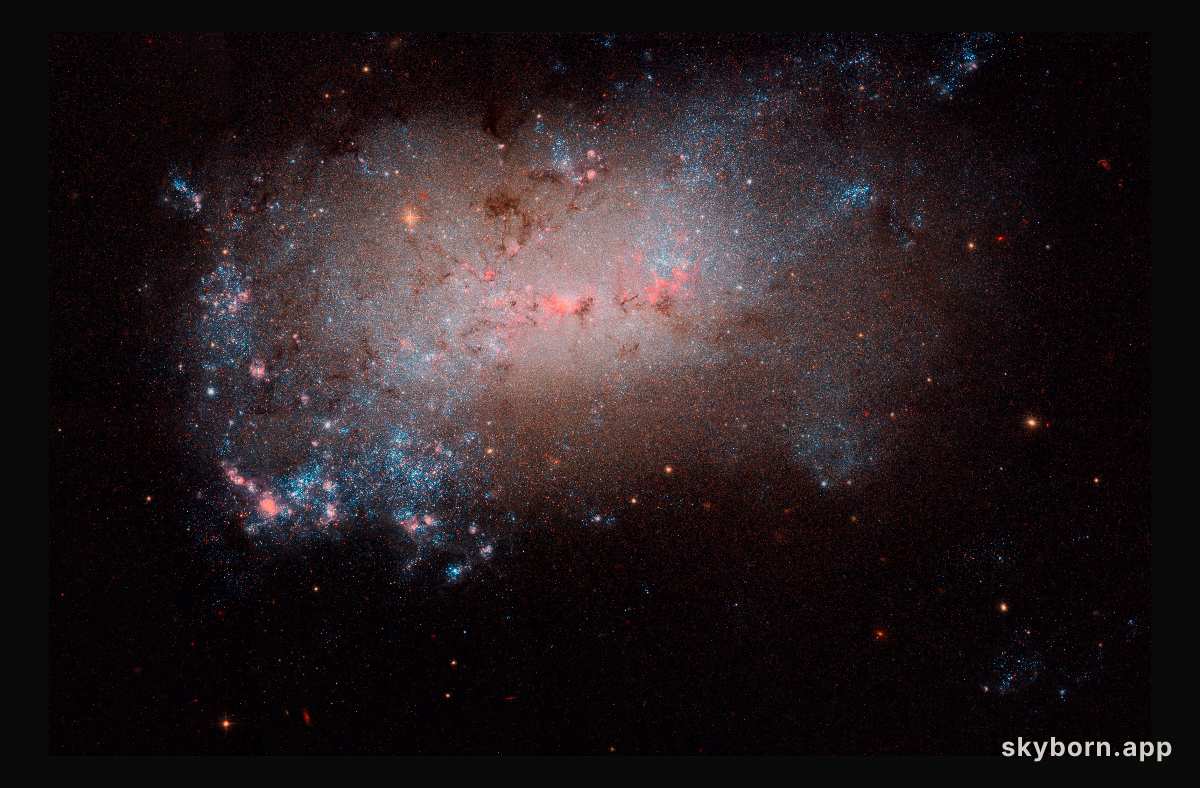 NGC 4449: Close-up of a Small Galaxy