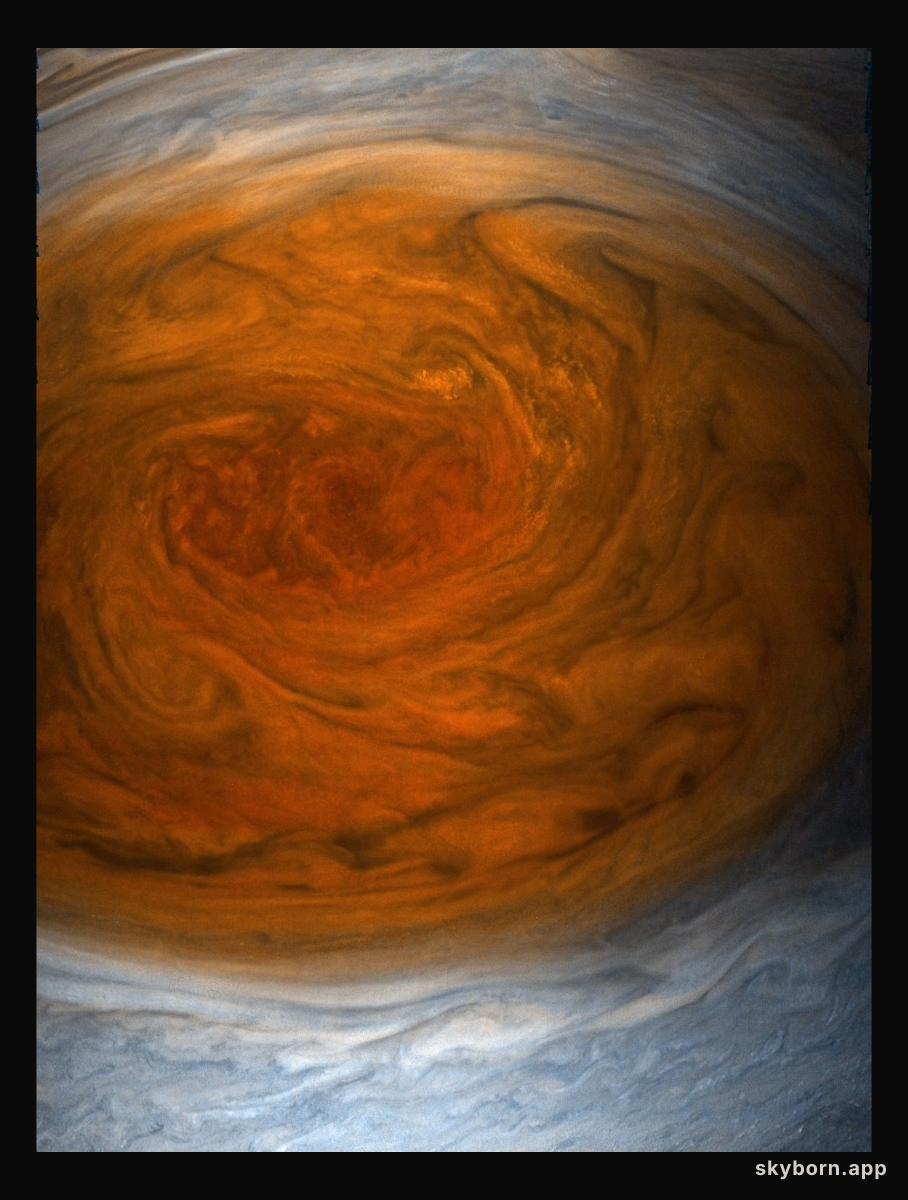 Close-up of The Great Red Spot