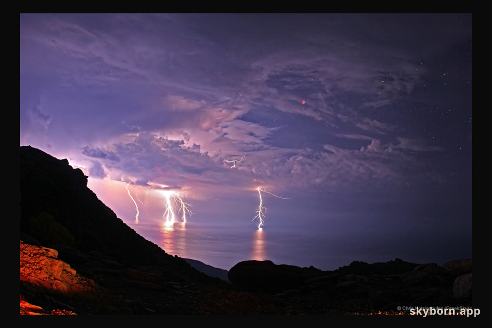 Lightning Eclipse from the Planet of the Goats