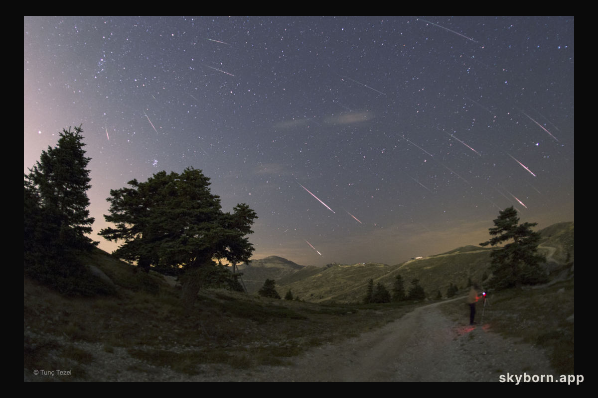 Perseid Meteors over Turkey