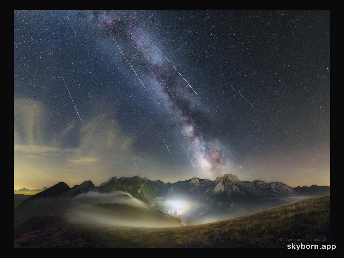 Perseids over the Pyrénées