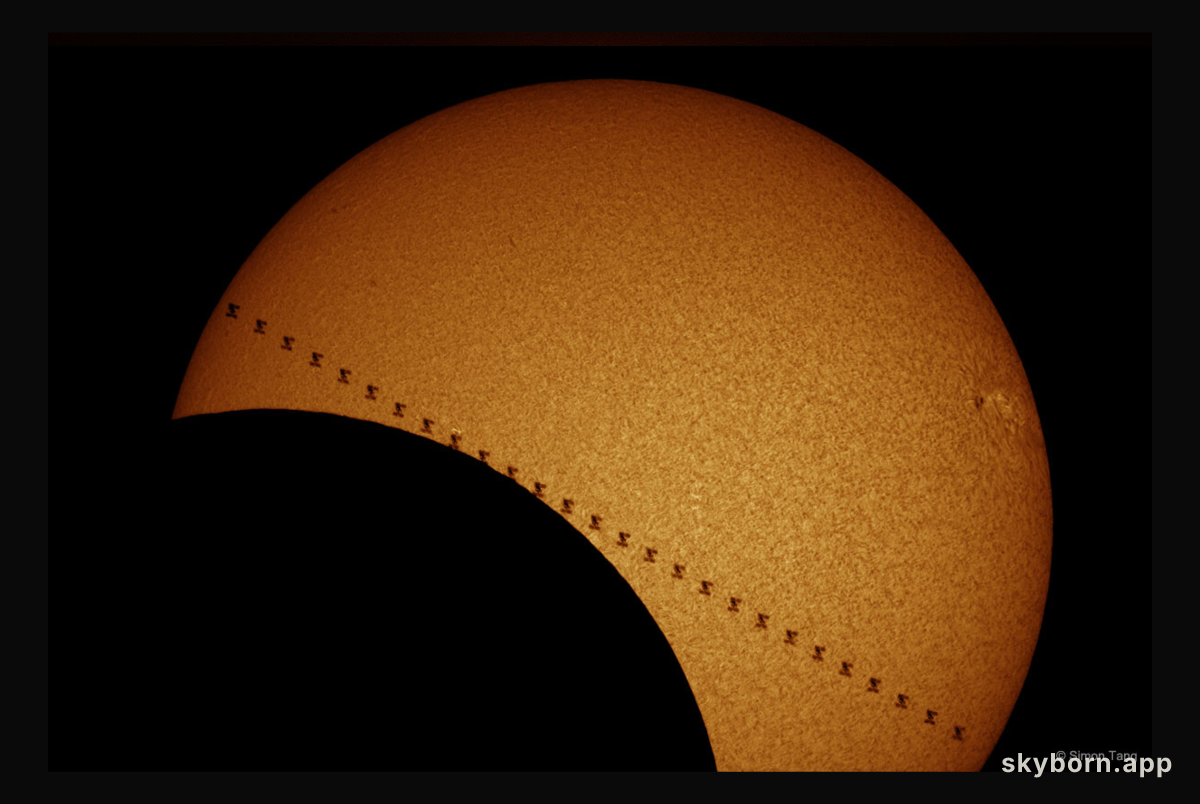 A Fleeting Double Eclipse of the Sun