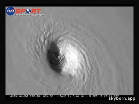 Swirling Around the Eye of Hurricane Irma