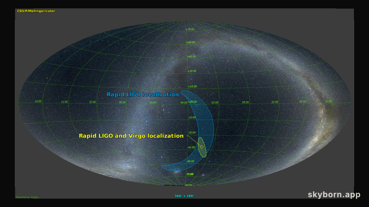 LIGO-Virgo GW170814 Skymap