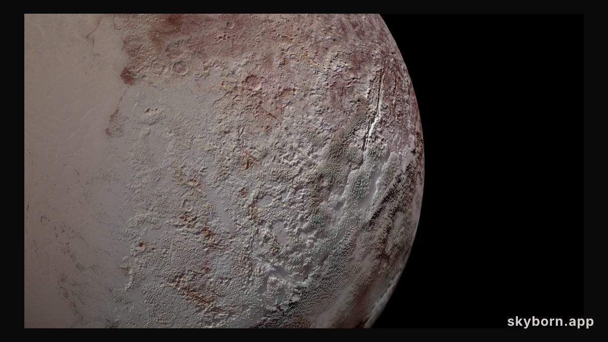 Pluto's Bladed Terrain