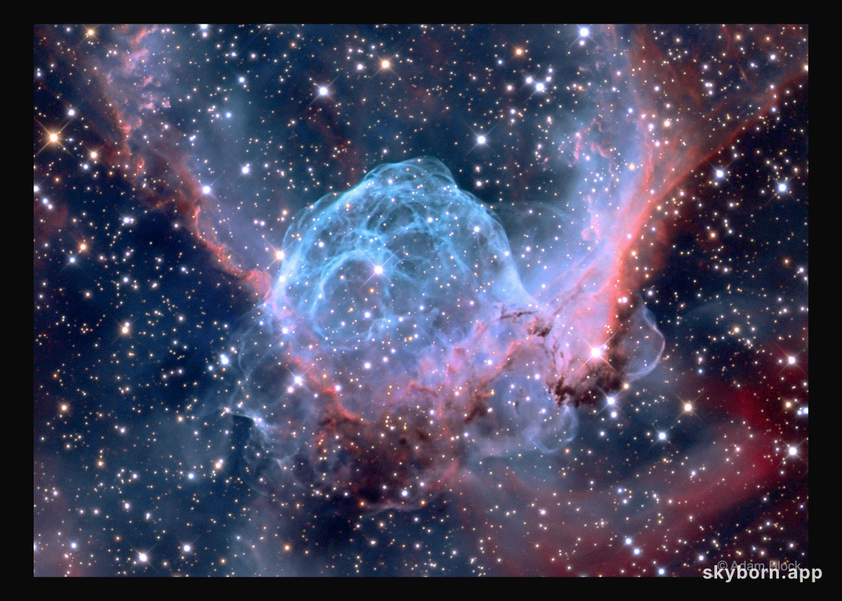 Thor's Helmet Emission Nebula