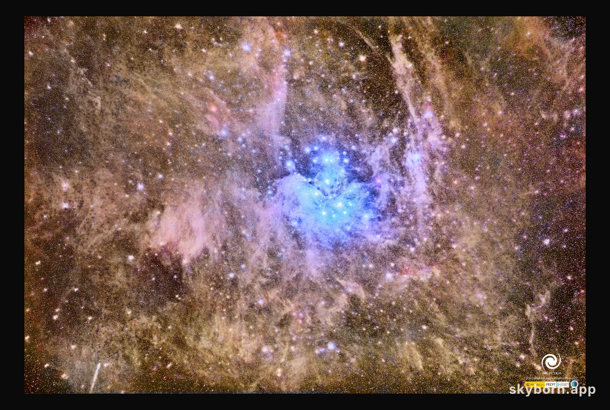 The Pleiades Deep and Dusty