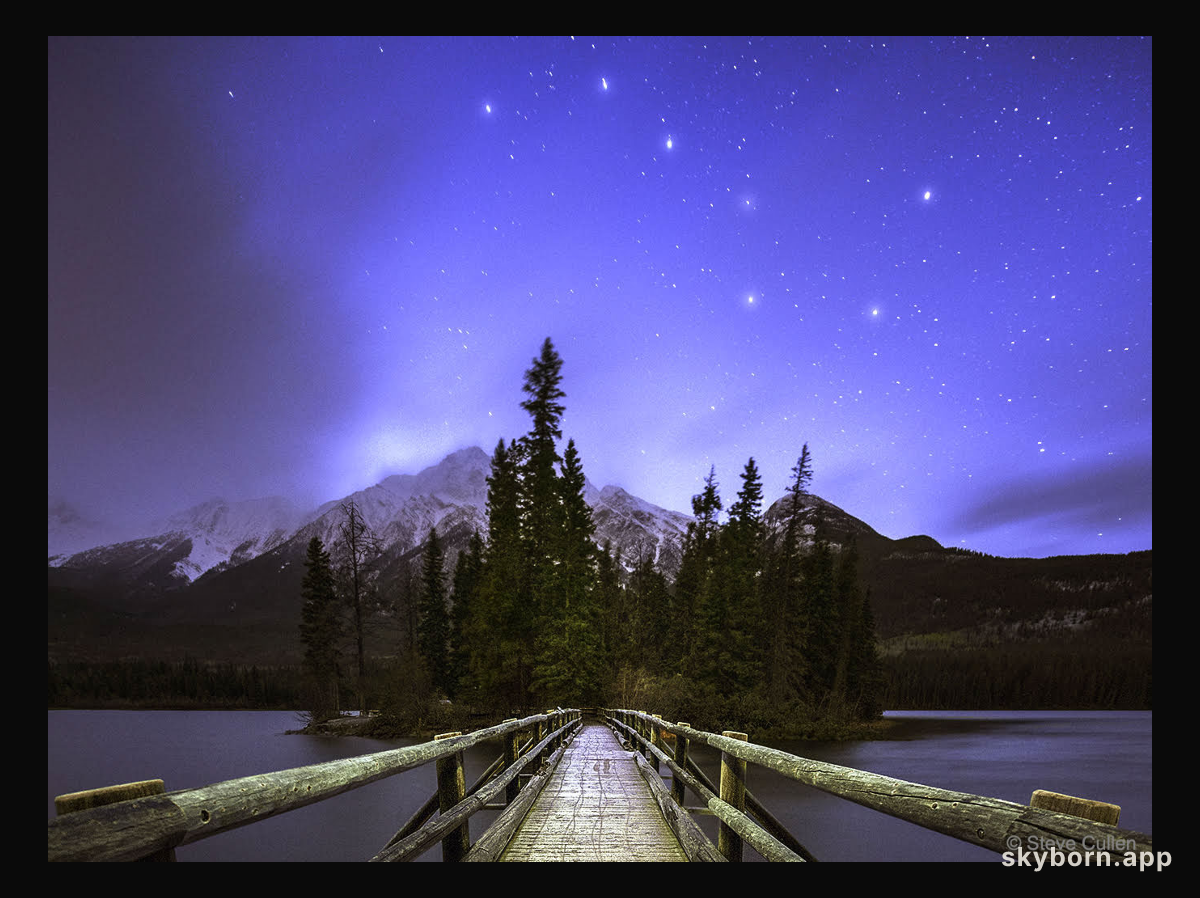 Big Dipper over Pyramid Mountain