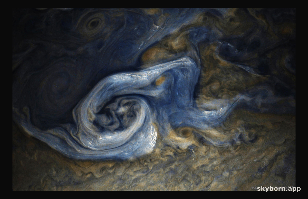 Juno Spots a Complex Storm on Jupiter