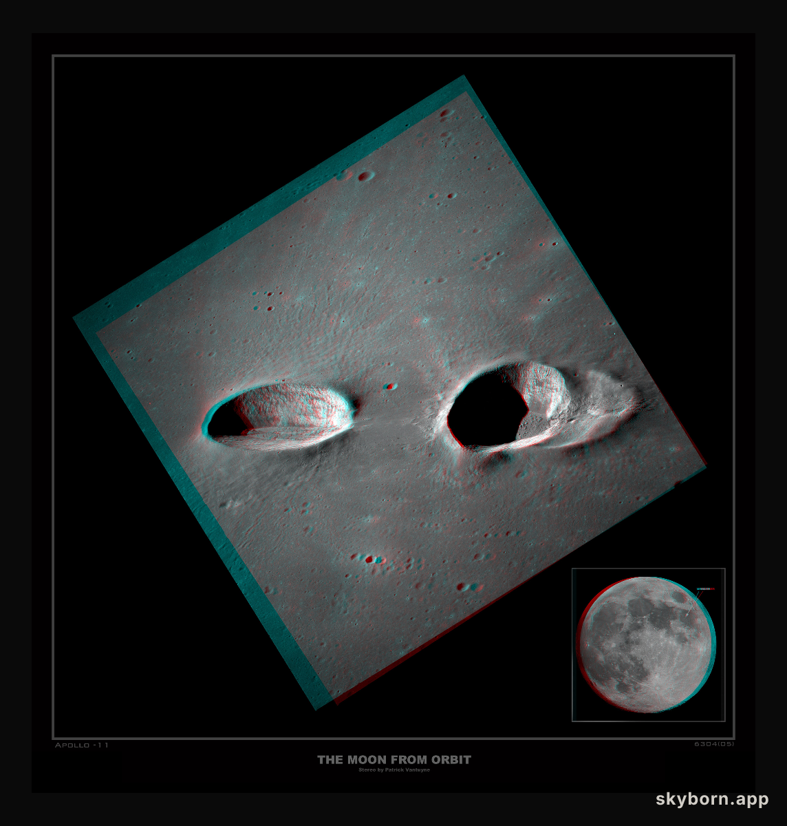 Messier Craters in Stereo